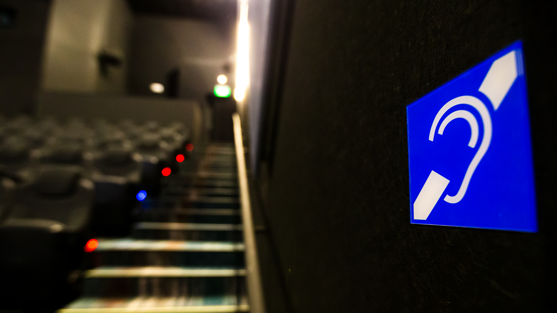 The cineplex is hearing-impaired friendly