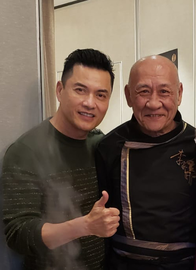 Ray with veteran actor Lee Ka Ding