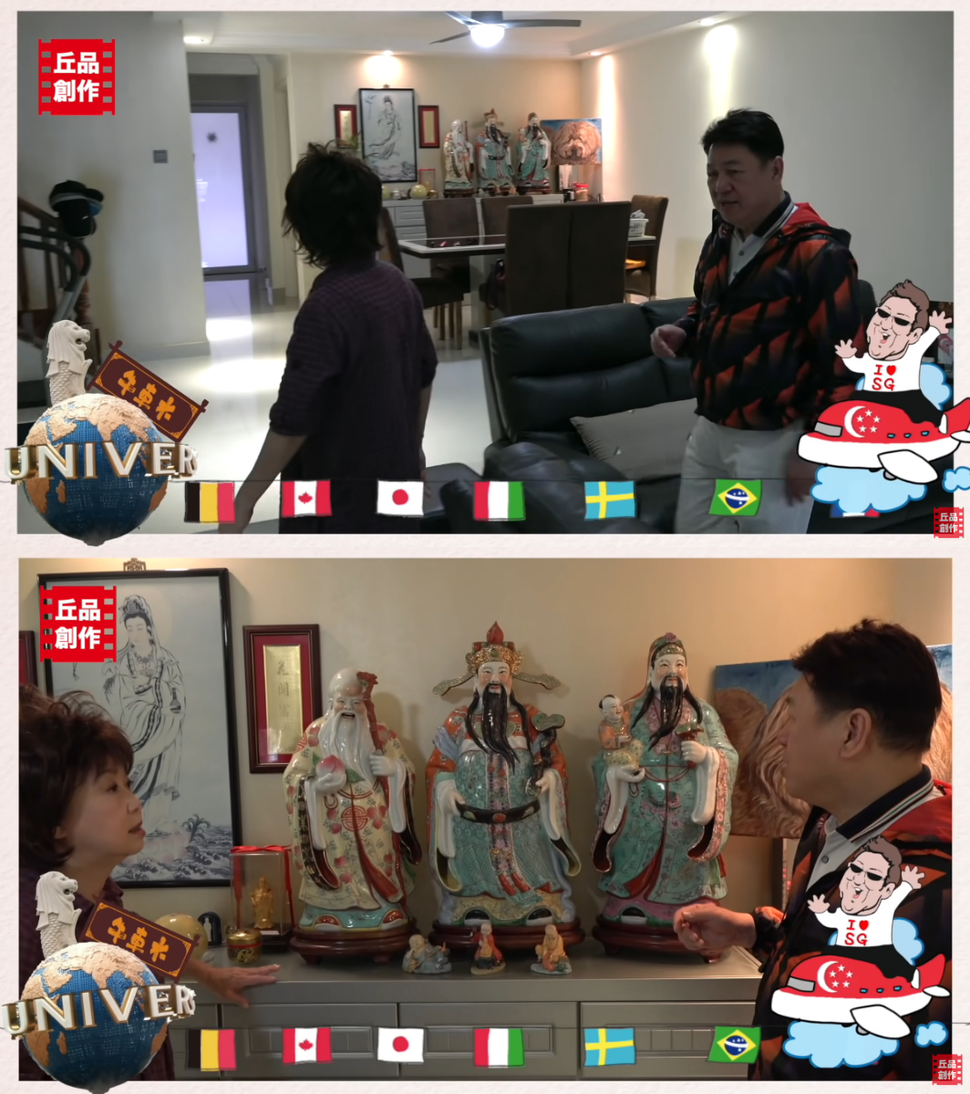 The dining area is right next to the living room