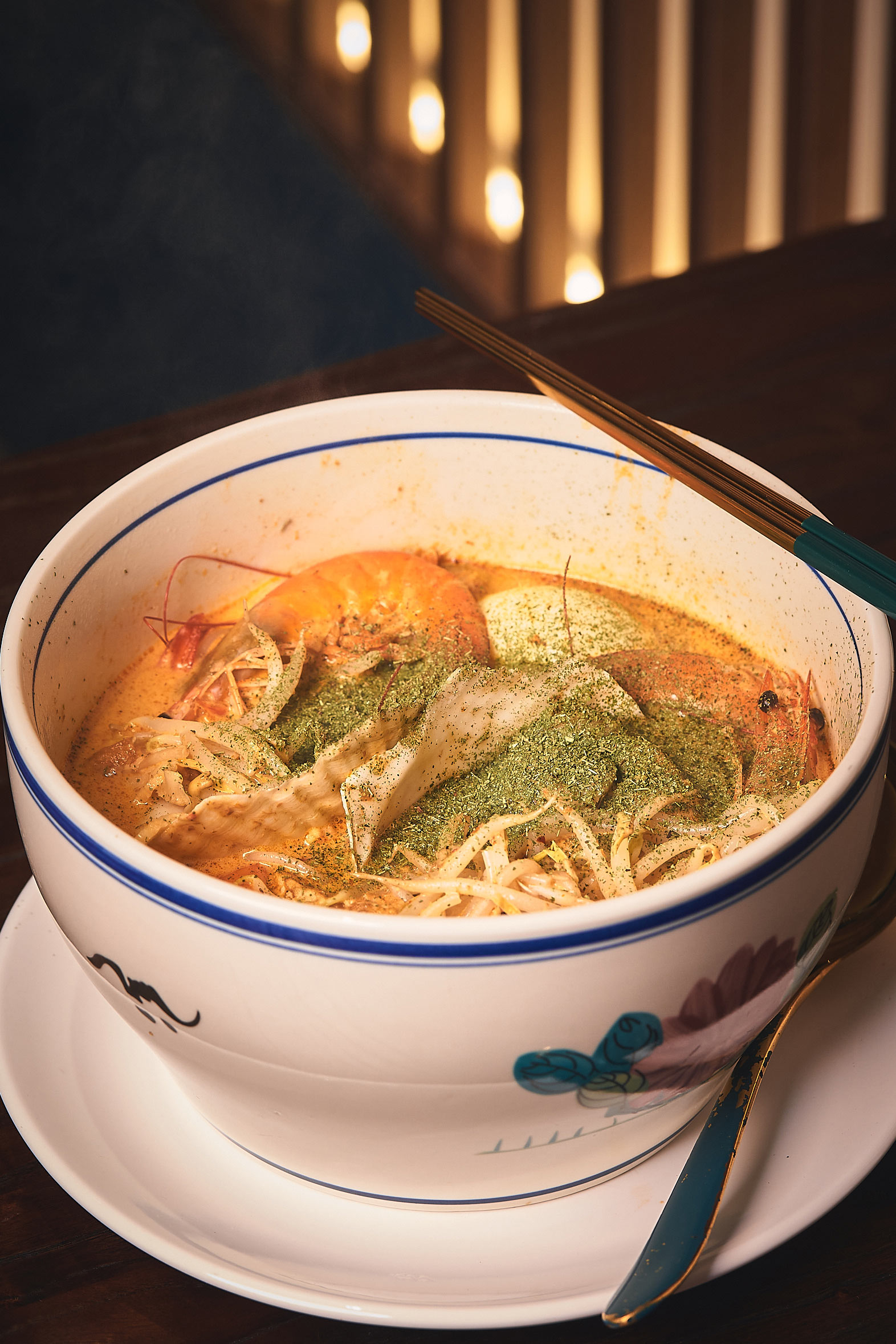 Prawn & Scallop Laksa Bee Hoon, $23.80; feeds 2-3 pax
