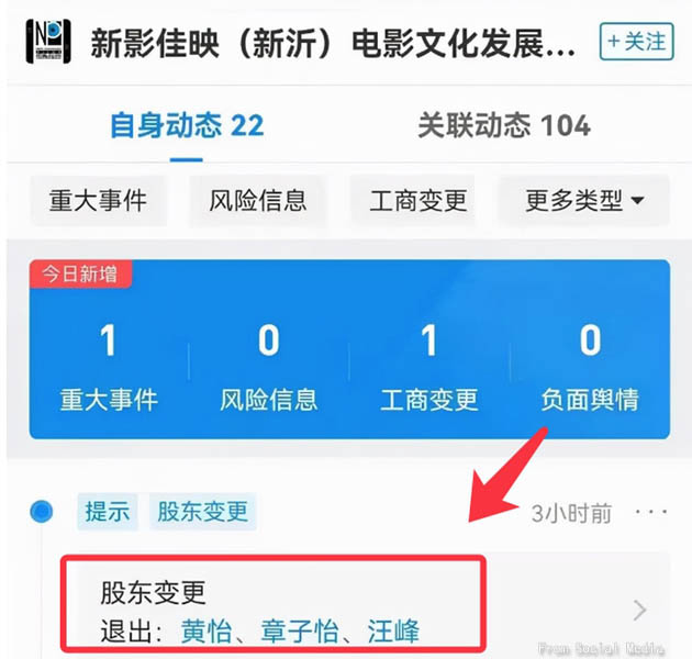 Ziyi & Wang Feng's withdrawal from Xinyi was confirmed on Dec 17