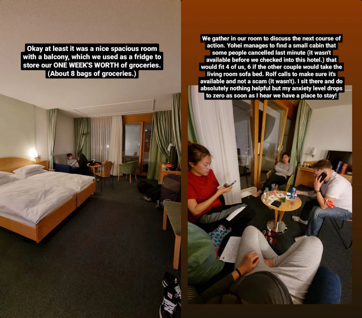 Yohei found this decent hotel for their first night in Zermatt