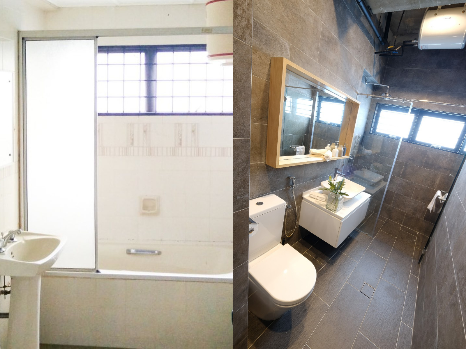 The bathroom got a major upgrade