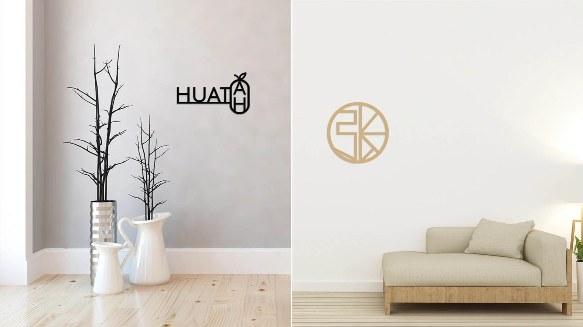Minimalist plaques, from $45, from Urban Li’l