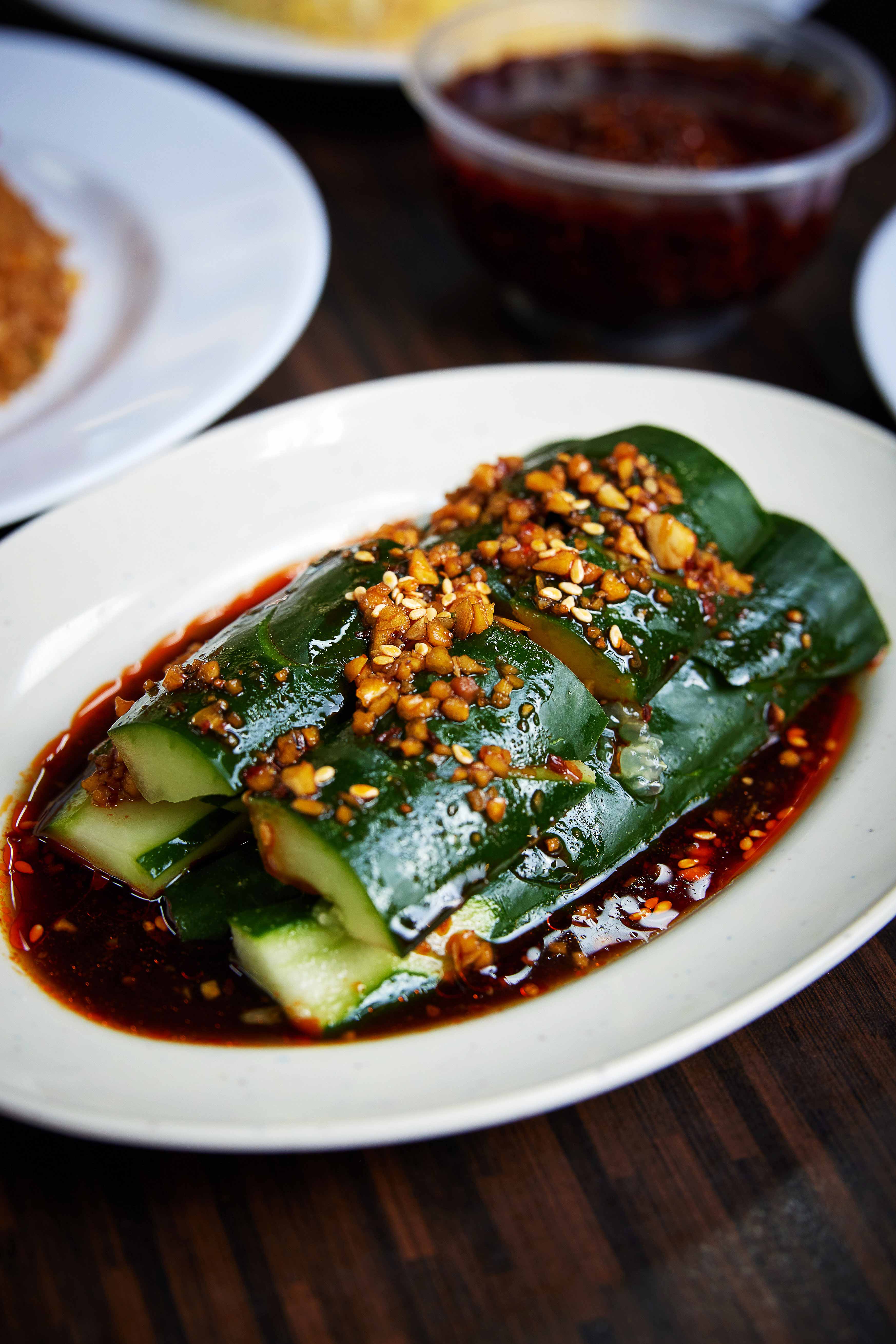 The Crunchy Cucumber In Spicy Sauce, $3.80