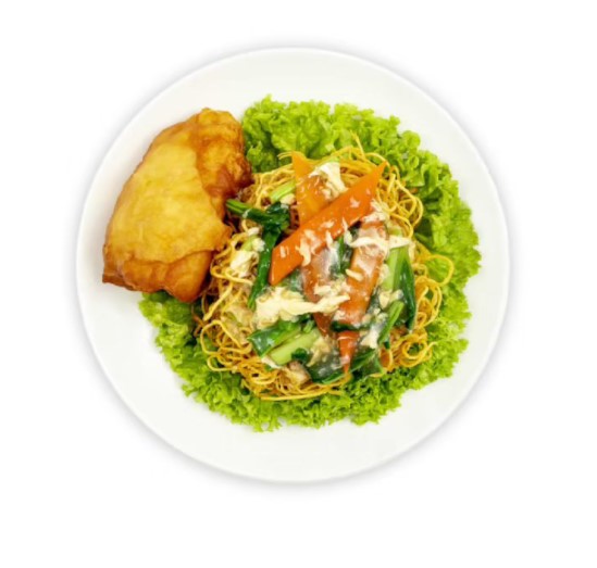 Fried Fish Fillet with Crispy Noodle, $5.80