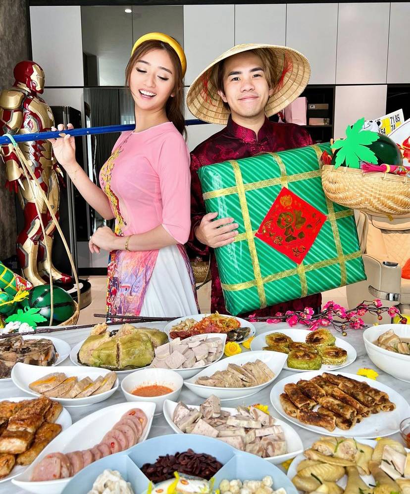 Jianhao Tan and his wife Debbie had a traditional Vietnamese spread
