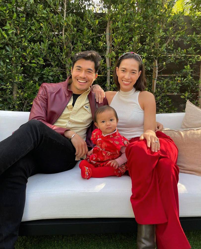 Henry Golding and family dressed up in their CNY best