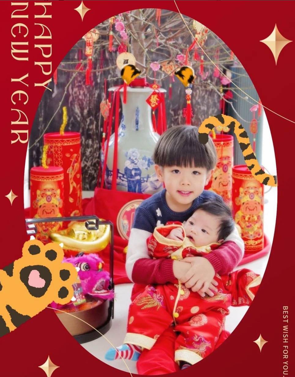 Lok Yi and Nicole's sons