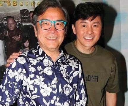 Raymond with his father-in-law David Chiang