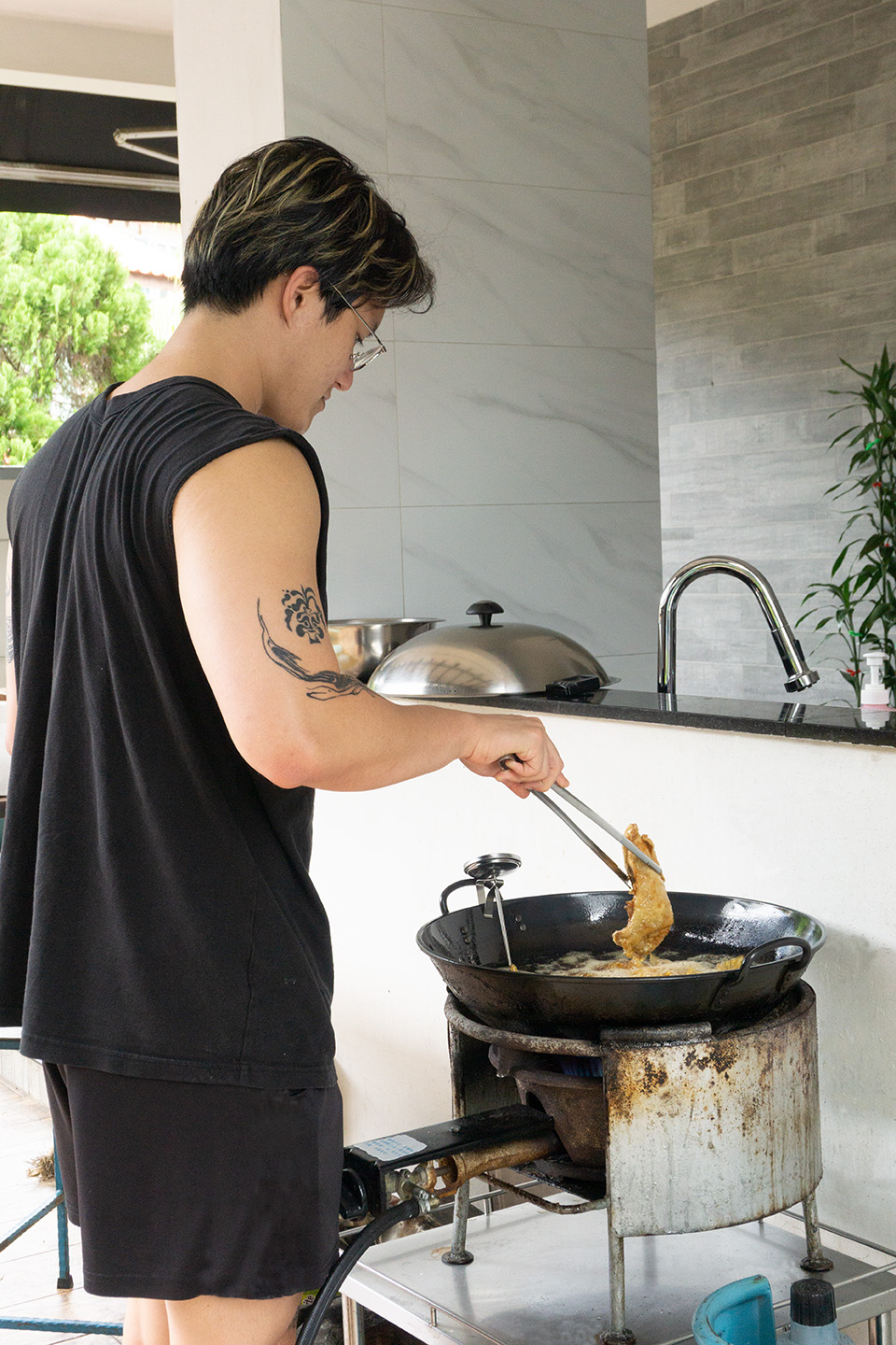 Letting the natural taste of the chicken shine
