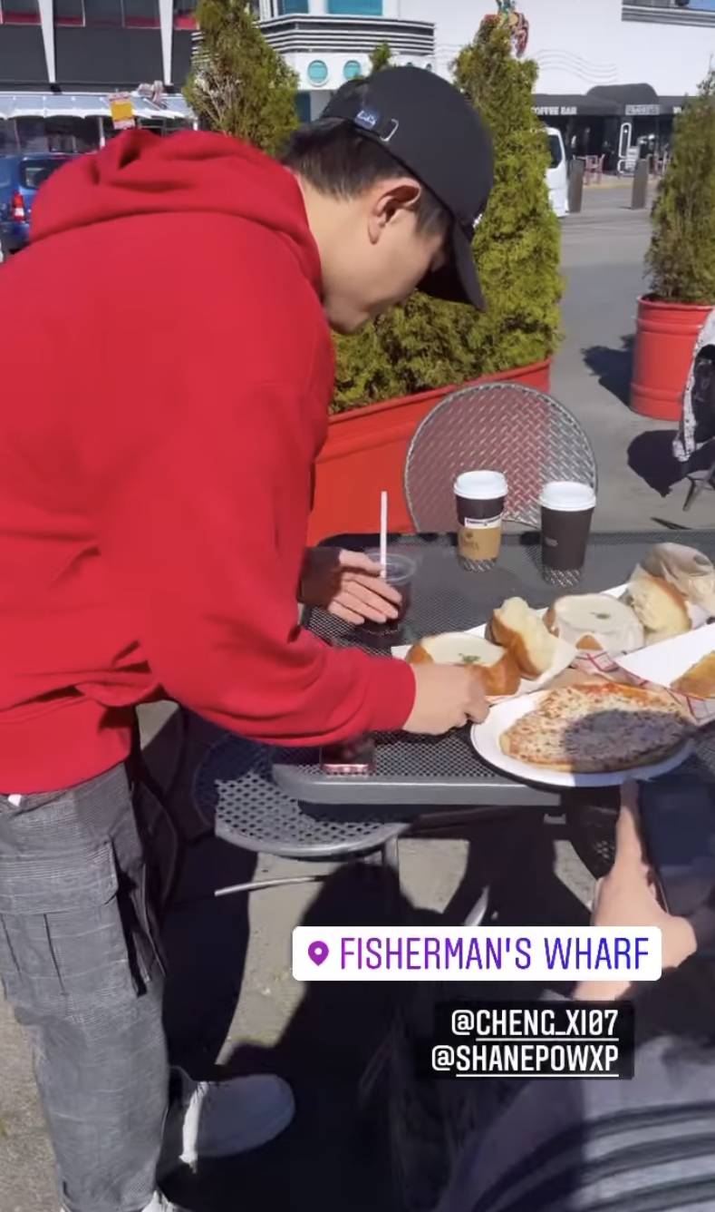 Was this just minutes before misfortune struck?