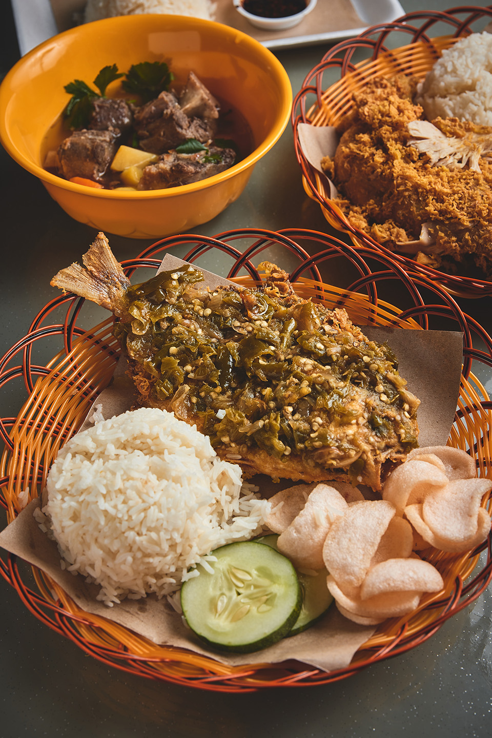 Ikan Penyet, $7.50