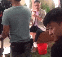 And here's a GIF of him spitting and not swallowing