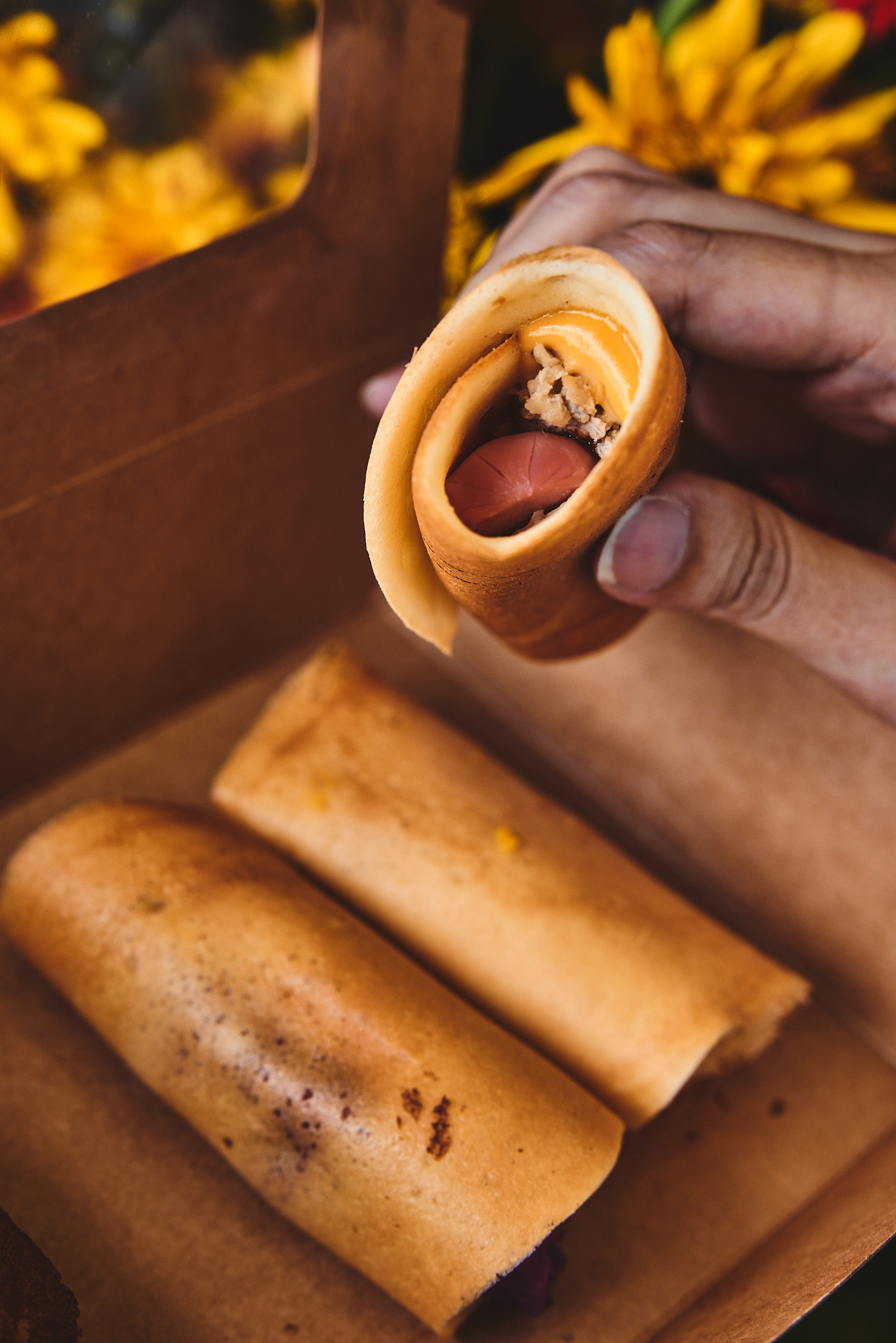 Mini Tokyo Pancakes (Pandan, Custard, Sweet Potato, Pork & Sausage), $1 each; $5 for six pcs