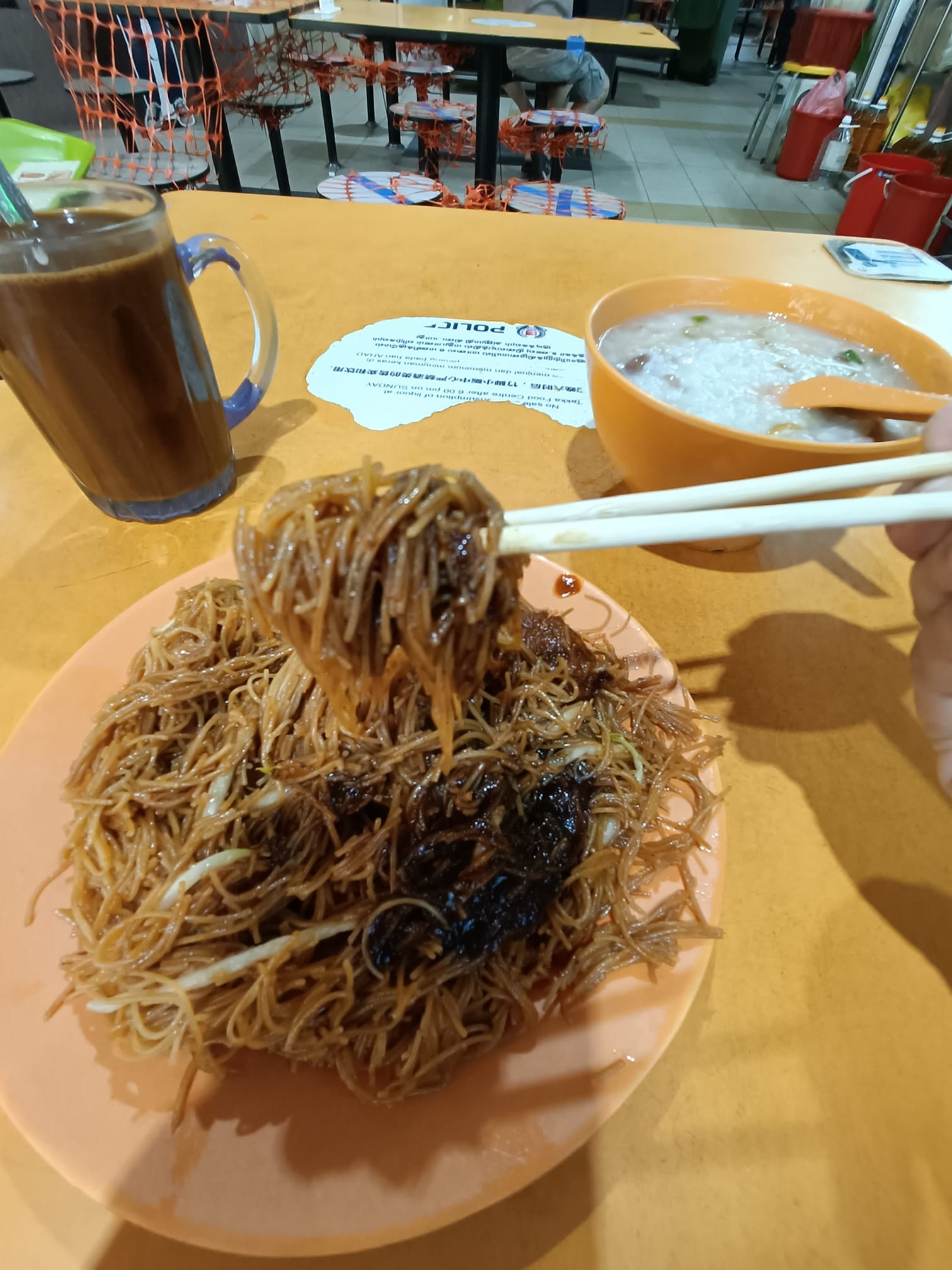 Fried bee hoon, $1.20