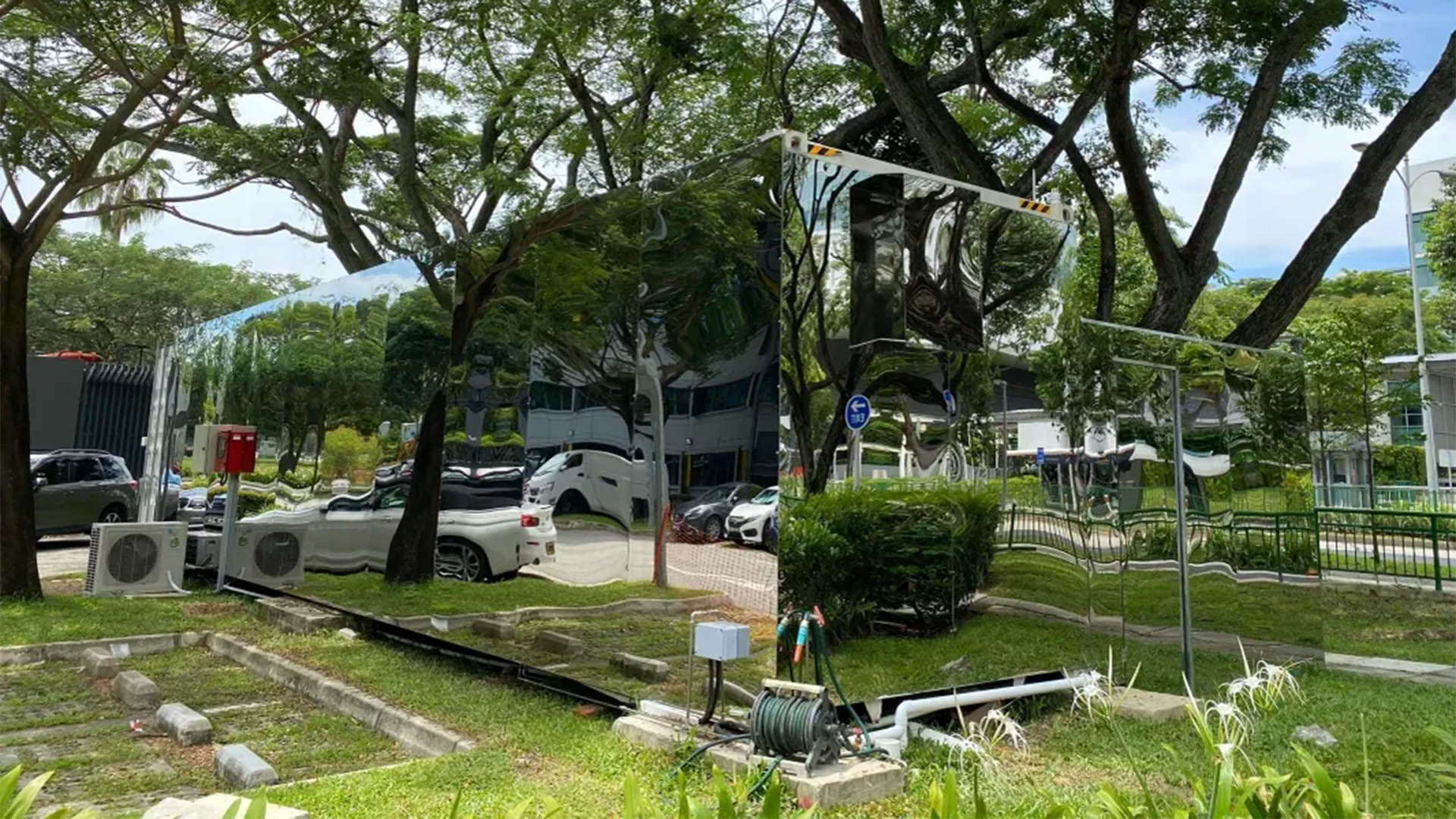 &ldquo;Invisible&rdquo; mirrored container hotel in one-north