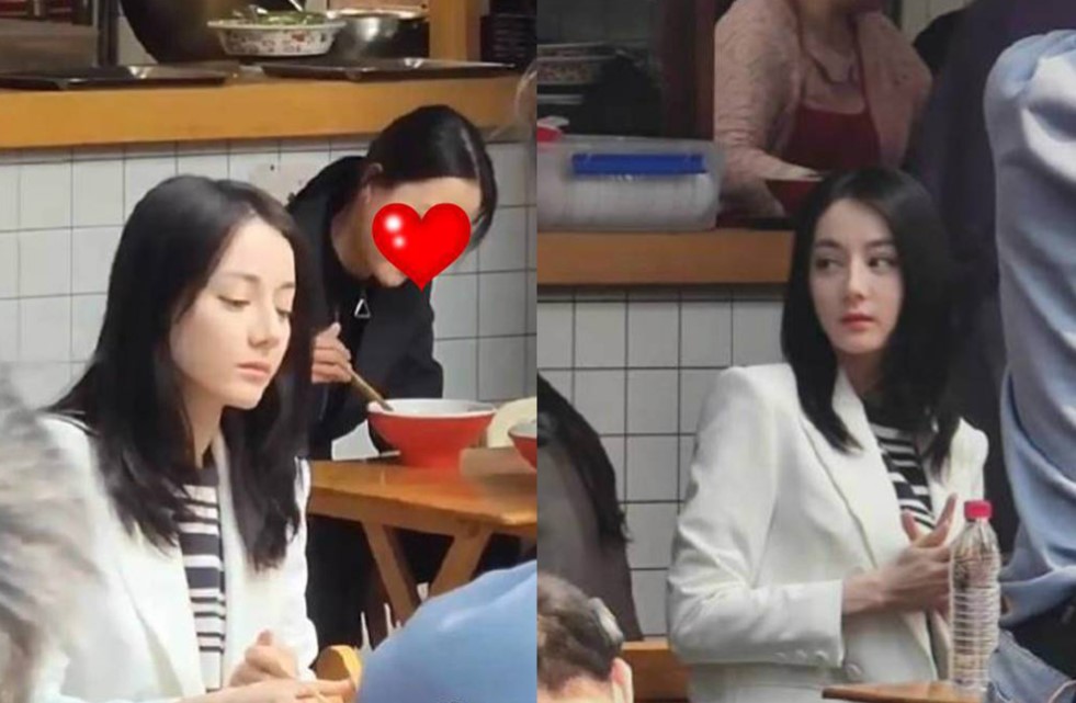 Dilireba getting ready to dig in