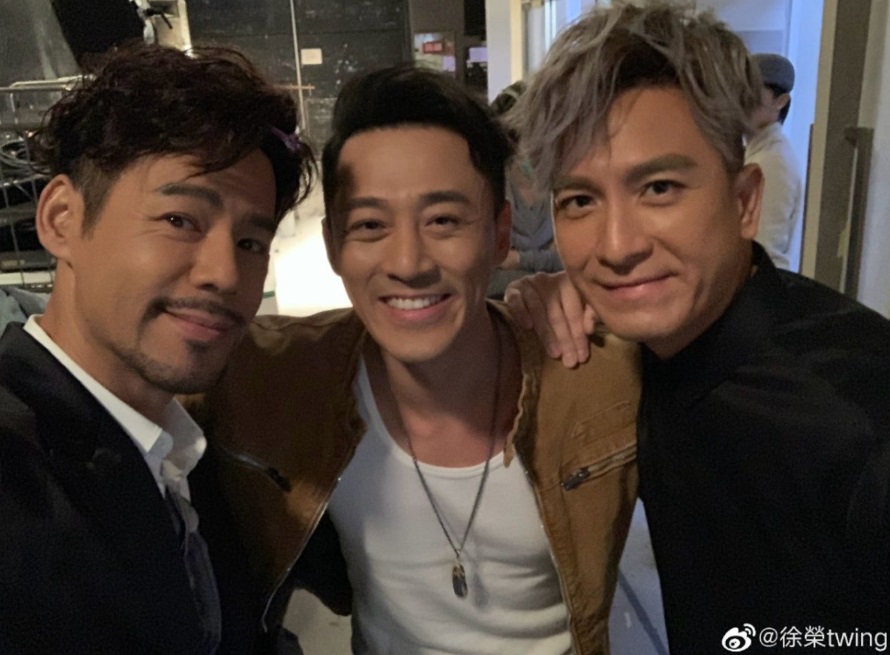 Tsui Wing with Raymond and Kenneth Ma