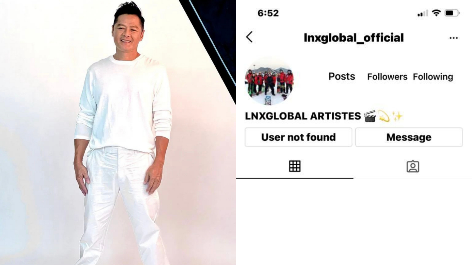 Li Nanxing lost his Instagram account… and got it back