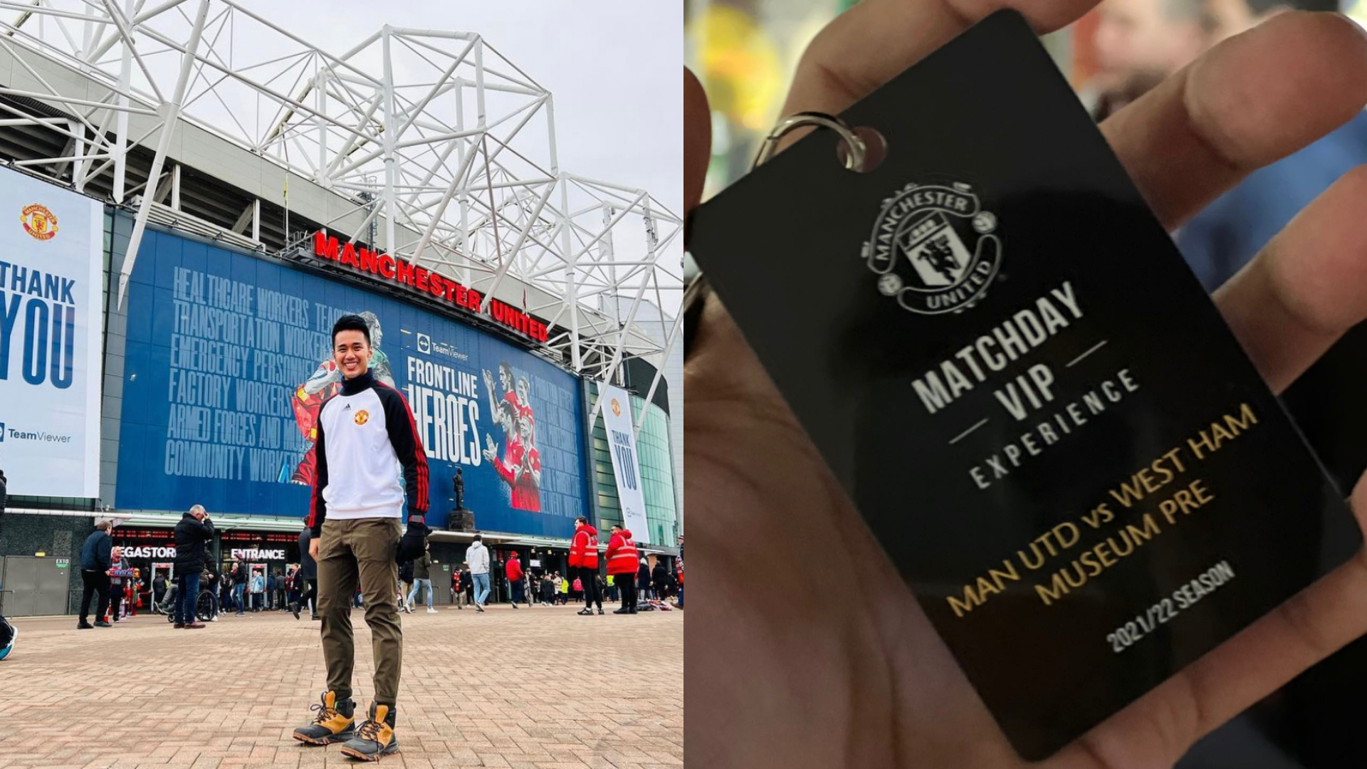 Joakim Gomez enjoyed a Matchday VIP Experience at a Manchester United game