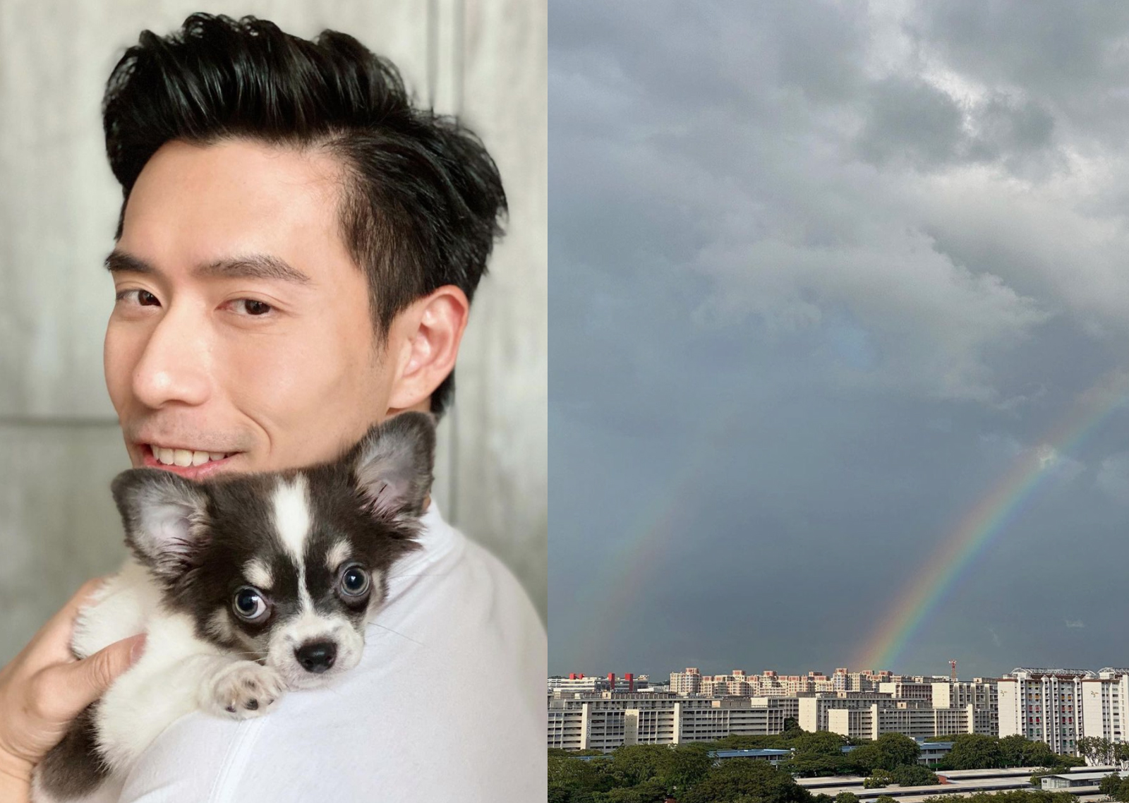 James Seah welcomed a new member to his family
