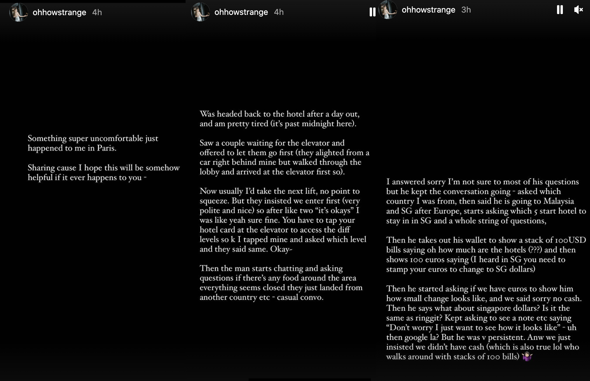 Kwong Wa striking a pose with gold bracelets during a live stream