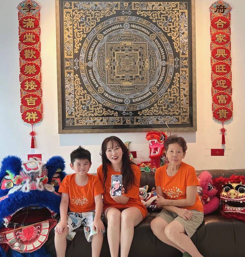 Fann Wong, Christopher Lee and Zed had their reunion via video call
