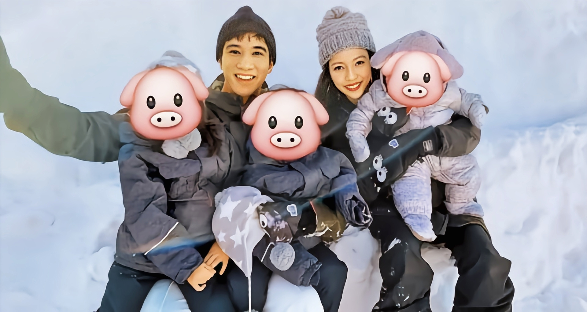 Leehom, Jinglei & their kids