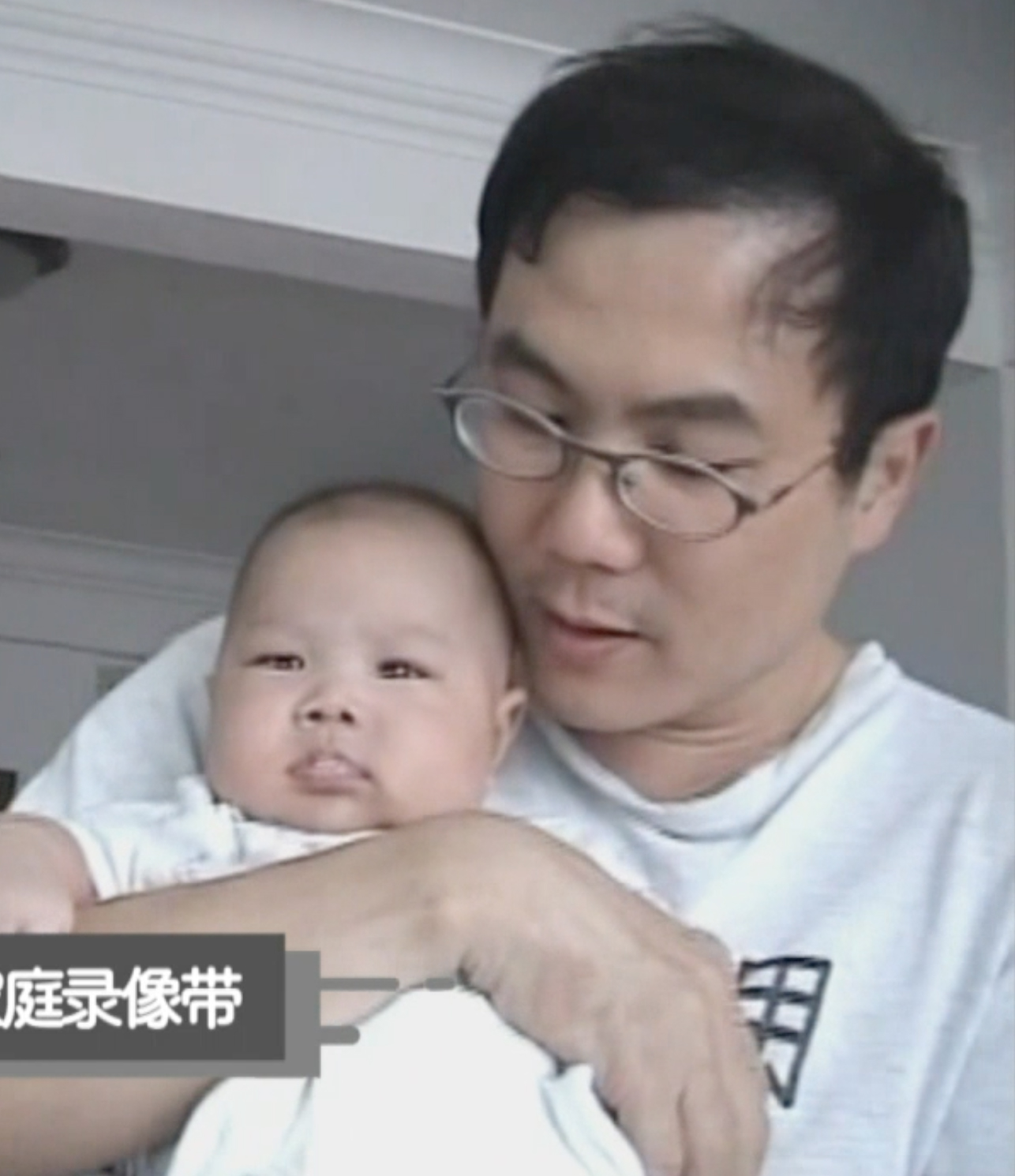 A screengrab of a clip of Jack with his second son Ritz from when the latter was still a baby