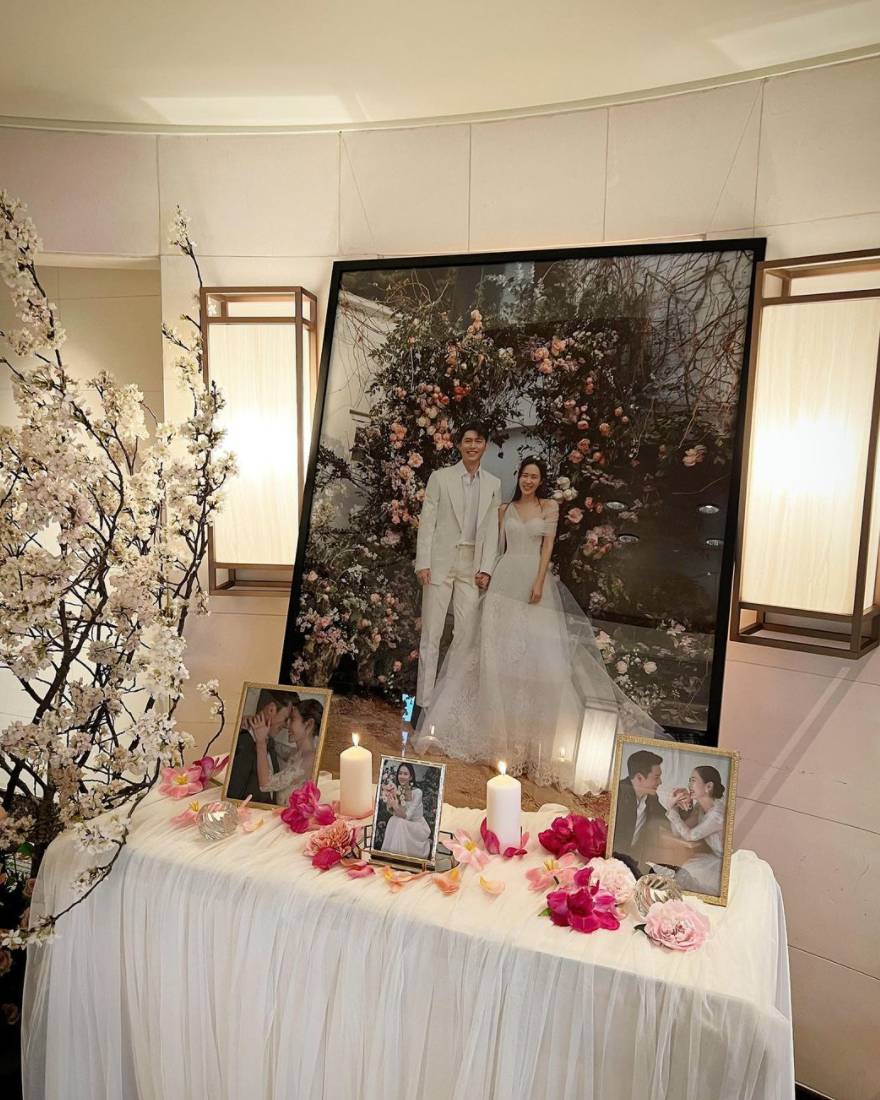 And here's one from their reception. So sweet!