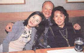 Sandra with her dad, veteran actor Ha Chun Chau