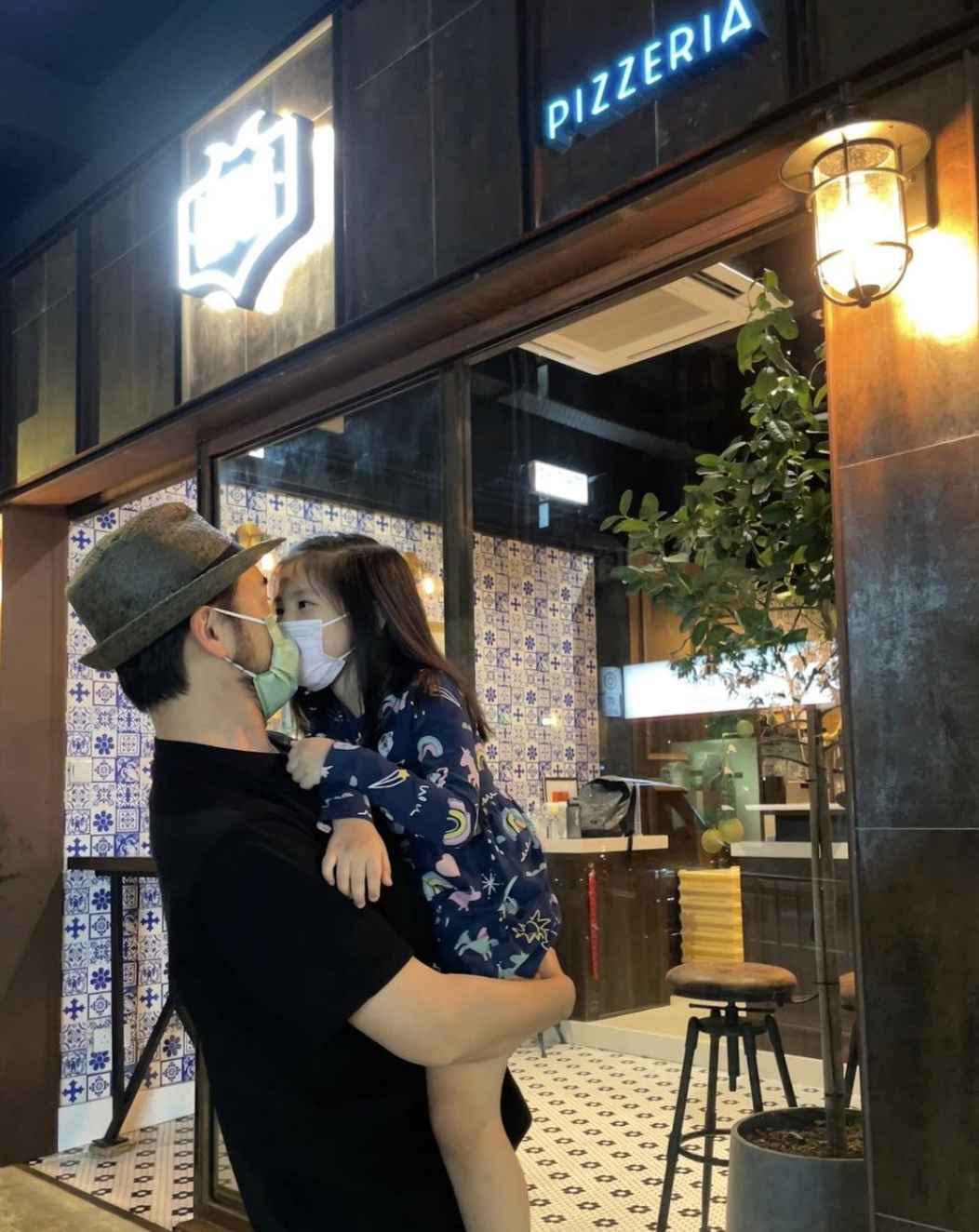 Tim with his daughter, Tanya, who turns five this year.