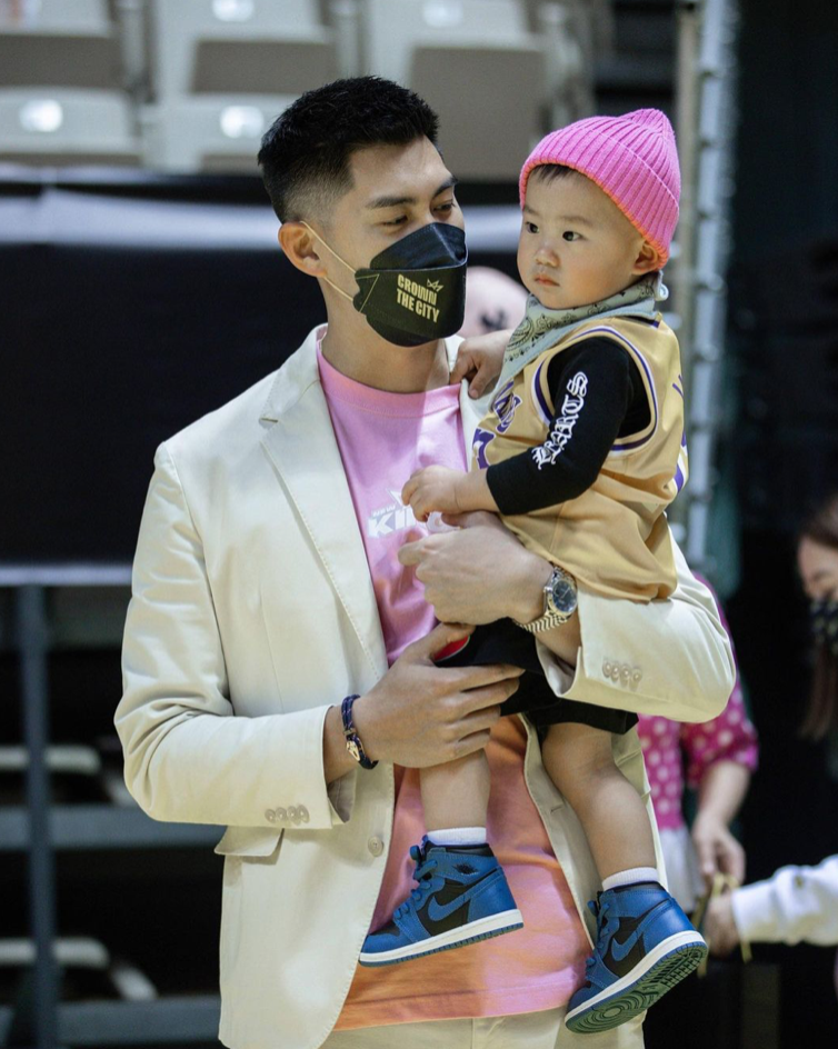 James with his son Noah Godfrey