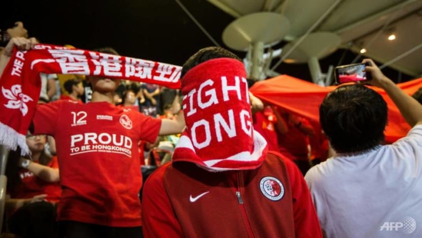 Hong Kong football fans boo China anthem as protests swell Hong Kong football fans boo China anthem as protests swell
