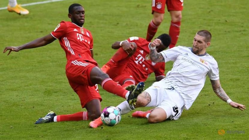 Soccer-Second-string Bayern stumble to 1-1 draw versus Union Soccer-Second-string Bayern stumble to 1-1 draw versus Union