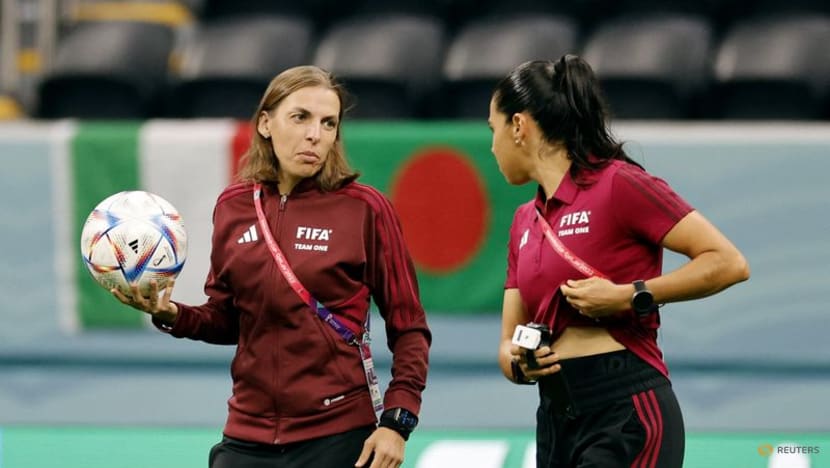 Frappart ends 92-year wait for a female referee at a men's World Cup Frappart ends 92-year wait for a female referee at a men's World Cup