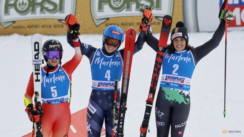 Alpine skiing-Shiffrin passes Vonn to become all-time woman's World Cup winner Alpine skiing-Shiffrin passes Vonn to become all-time woman's World Cup winner