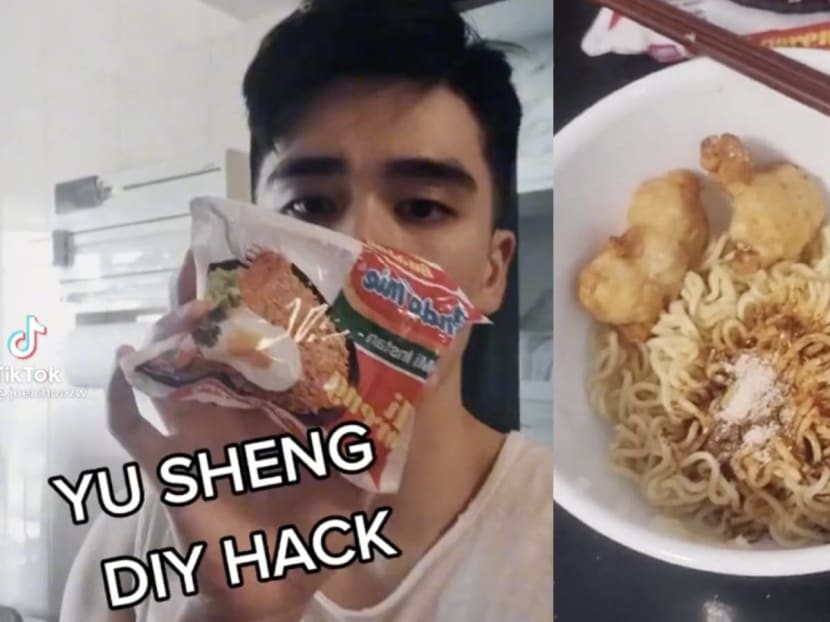 Joel Choo Creates DIY Yusheng Hack Using… Indomie And Air-Fried Fish