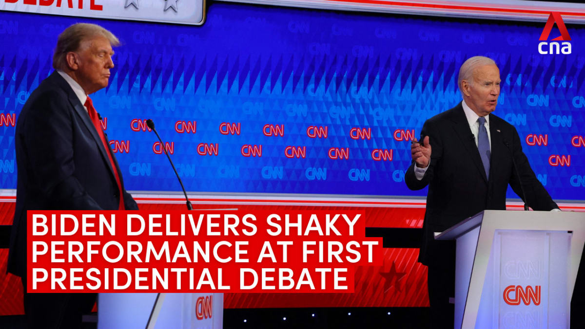 Biden delivers shaky performance at first presidential debate with ...