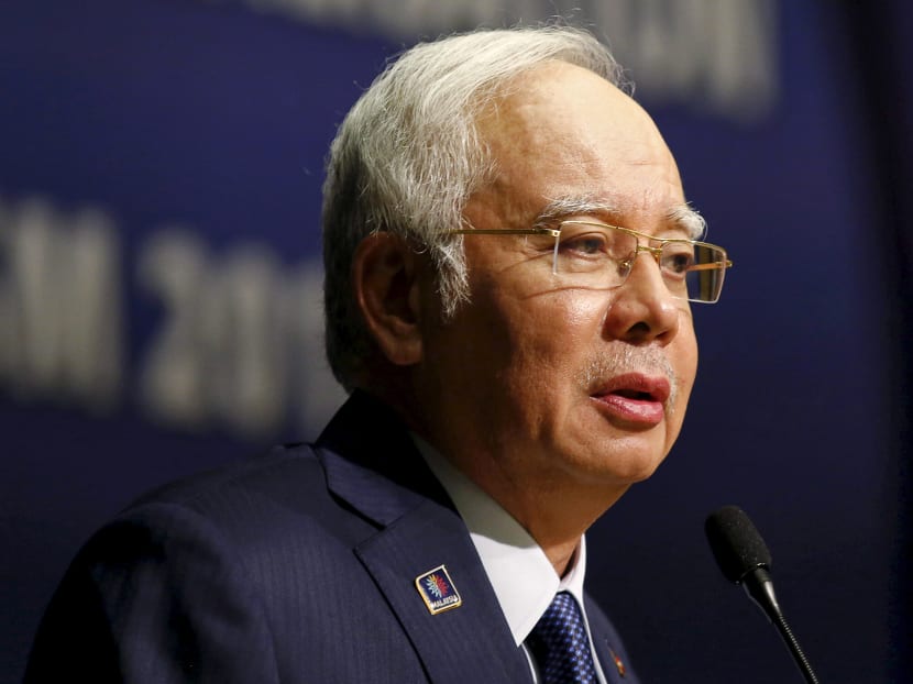 Malaysia's Prime Minister Najib Razak speaking at the opening of the International Conference in Kuala Lumpur, Malaysia, January 25, 2016. Mr Najib plans to set up special court in all states in stages. Photo: Reuters