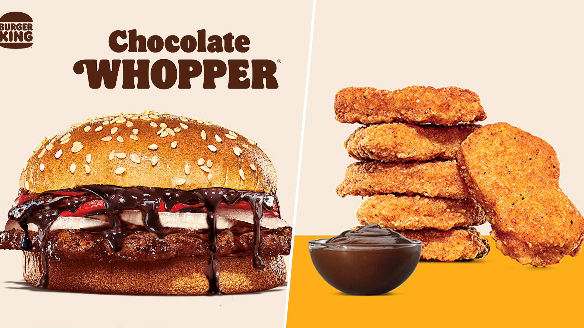 Burger King Launches Chocolate Whopper & Nuggets With Fudge Dip Burger King Launches Chocolate Whopper & Nuggets With Fudge Dip
