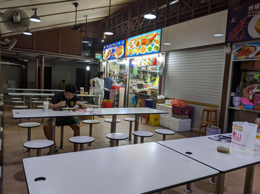 A view of Newton Food Centre on Feb 21, 2020.