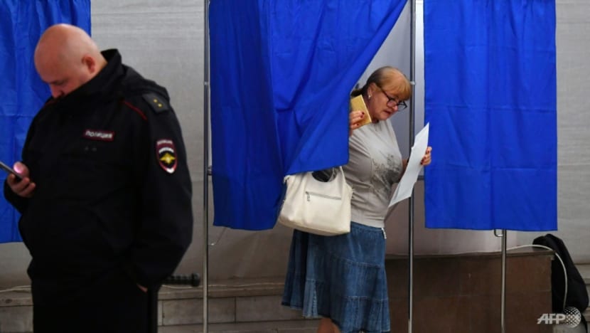 Moscow claims Putin's party wins votes in annexed Ukraine regions Moscow claims Putin's party wins votes in annexed Ukraine regions