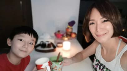 Jacelyn Tay And Her Son Had A Candlelit Celebration To Mark The End Of The School Term