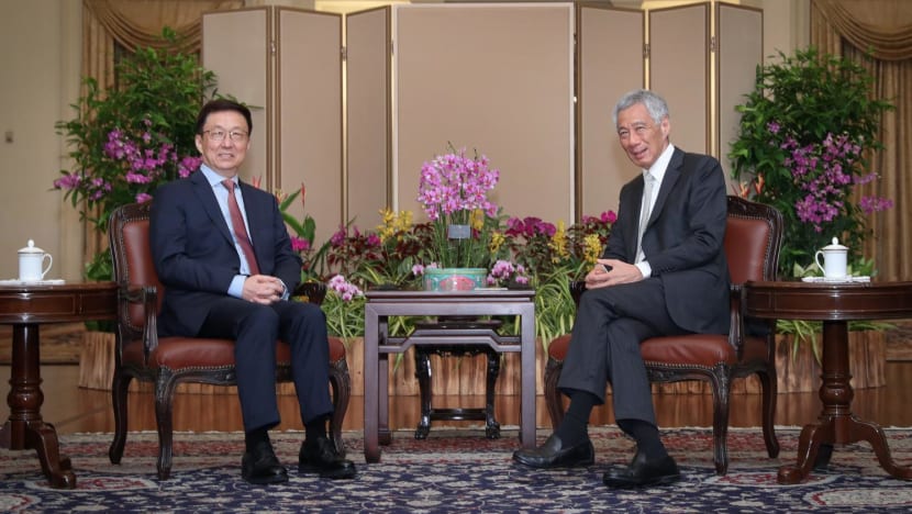PM Lee meets China's Vice Premier Han Zheng after annual bilateral meeting PM Lee meets China's Vice Premier Han Zheng after annual bilateral meeting