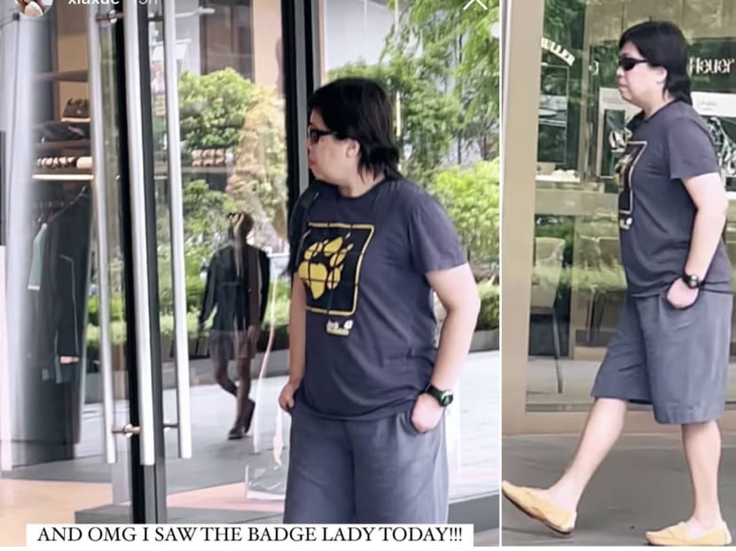 Images taken from an Instagram Story by social media influencer Wendy Cheng — popularly known as Xiaxue — who posted about bumping into a woman believed to be Ms Phoon Chiu Yoke along Orchard Road on March 6, 2022. Images taken from an Instagram Story by social media influencer Wendy Cheng — popularly known as Xiaxue — who posted about bumping into a woman believed to be Ms Phoon Chiu Yoke along Orchard Road on March 6, 2022.