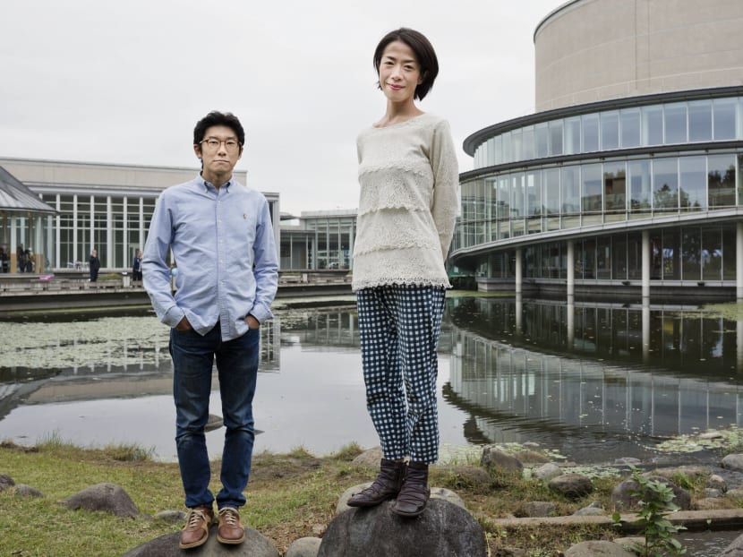 Mr Shigeru Otsuka and his wife Yoko Otsuka, who uses her birth surname of Uozumi when at the framing business where they both work, in Saitama, Japan. Photo: The New York Times