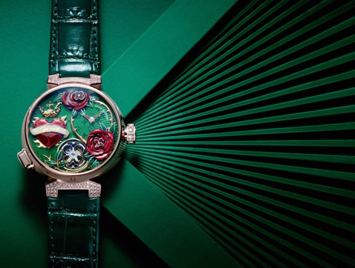 This limited edition Louis Vuitton Tambour watch comes in a special monogram  trunk - CNA Luxury