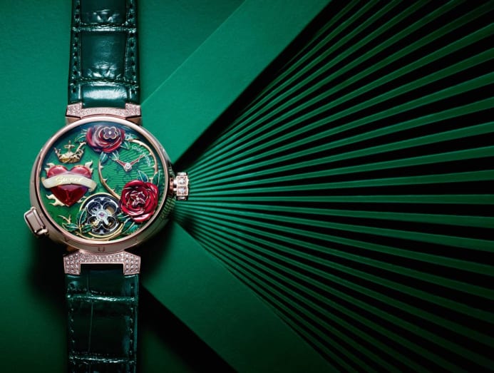 Louis Vuitton packs on the drama with a trio of watches that bloom, glower  and glow - CNA Luxury